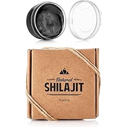 Natural Shilajit Resin 10 Grams - Plant-Based Nutrients for Energy, Focus and Vitality; Natural Source of Fulvic Acid & Trace Minerals, 100% Pure Organic Shilajit Resin, Trace Minerals Complex