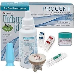 Menicon Progent 1-Treatment, Unique pH Saline Solution Travel Pack 2.5 Oz, Large Diameter Lens Case and DMV Scleral Contact Lens Remover Bundle