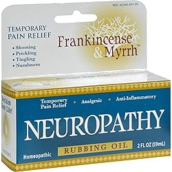 Frankincense and Myrrh Neuropathy Rubbing Oil - 2 fl oz Pack of 2