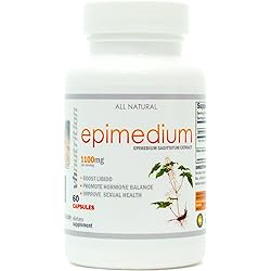 VH Nutrition | Epimedium 1100mg Supplement | Horny Goat Weed Extract | 30 Day Supply
