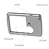 2 Lighted Magnifiers – 6X 3X Pocket Magnifier with Light, 3X Lighted Fresnel Lens Credit Card Size Magnifier, Use as Pocket Magnifying Glass with Light for Travel or Reading Magnifier Lens for Menus