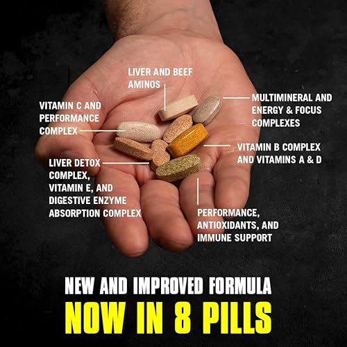 Animal Pak - Convenient All-in-One Vitamin & Supplement Pack - Zinc, Vitamins C, B, D, Amino Acids and More - Sports Nutrition Performance Mulitvitamin for Women & Men - Updated Version - 30 Count