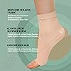 2 Pack Ankle Brace Compression Sleeve 8-15 mmHg Open Toe Сompression Socks for Swelling,Plantar Fasciitis,Sprain,Nano Brace for Women Men Beige SM