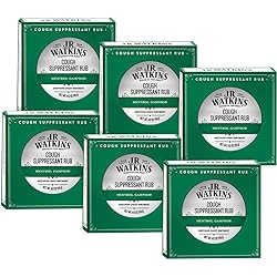 J.R. Watkins Menthol Camphor Cough Suppressant ? Vapor Rub Relieves Congestion ? Medicated Vapors for Soothing Relief ? Topical Chest Rub, 4.13 oz, 6 Pack