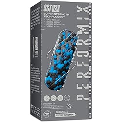 Performix SST Extreme V2X Thermogenic Supplement - 60 Capsules - Focus, Energy Boost for Men and Women - Caffeine, TeaCrine, Vitamin B12, BioPerine