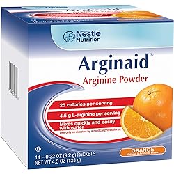 Arginine Supplement Arginaid Orange 9.2 Gram Individual Packet Powder Box of 14