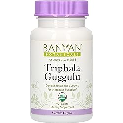 Banyan Botanicals Triphala Guggulu - USDA Organic - 90 Tablets - Detoxification & Metabolic Support