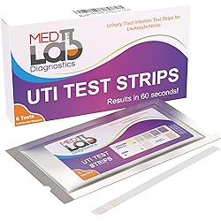 UTI Urine Test StripsPack of 6 Individually Wrapped Urinary Tract Infection UTI Test Kit for Women, Men, Kids Cats and Dogs
