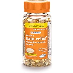 A Health Dye-Free Ibuprofen 200 Mg Mini Softgels, Pain RelieverFever Reducer NSAID, Made in USA, 180 Count