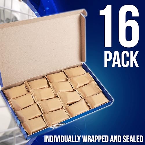 16-Pack] Dishwasher Cleaner - Dishwasher Cleaning Tablets to Remove Limescale and Mineral Buildup - Dishwasher Cleaner and Descaler Compatible with Most Dishwashers - Fresh Scent