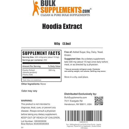 BulkSupplements.com Hoodia Extract Powder - Hoodia Gordonii Extract - Hoodia Powder 100 Grams - 3.5 oz