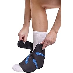 Ankle & Foot Reusable Gel Ice Pack Cold Wrap- Pain Relief for Achilles Tendinitis, Foot Pain, Sprains & Injury by Brace Direct