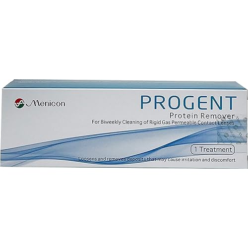 Menicon Unique pH Solution 4 Oz, Progent 1-Treatment Contact Lens Cleaner and LacriPure Saline 7 Vials Bundle