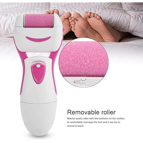 Okuyonic Portable Grinding Machine Electronic Pedicure Foot ABS Material Non-Allergic Electronic Foot Callus Shaver Fast and Effective for Home BedroomPink
