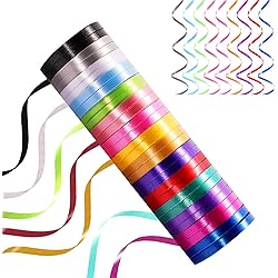 30 Roll 15 Colors Curling Ribbons for Crafts Bows Present Wrapping Florist Wedding Party Festival Art Craft Decor, 11 Yards Per Roll, 316 Inch Wide