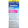 Contact Lens Solution by Bausch & Lomb, Sensitive Eyes Solution for Soft Contact & Gas Permeable Lenses, Saline Solution with Potassium, 12 Fl Oz Pack of 2