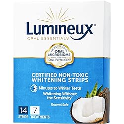 Lumineux Teeth Whitening Strips 7 Treatments - Enamel Safe for Whiter Teeth - Whitening Without the Harm - Dentist Formulated and Certified Non-Toxic - Sensitivity Free