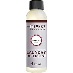 Mrs. Meyer’s Clean Day Laundry Detergent, Lavender Scent, 4 ounce Trial Size