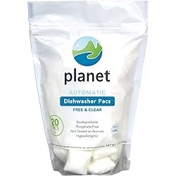 Planet Automatic Free & Clear Dishwasher Pacs, 12.7 Ounce