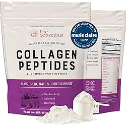Collagen Peptides Powder - Hair, Skin, Nail, and Joint Support - Type I & III Collagen - Naturally-Sourced Hydrolyzed Protein - 41 Servings - 16oz