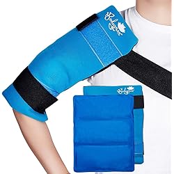 Flexible Large Gel Ice Pack for Shoulders, Arms, Back and Thighs. Hot & Cold Therapy Wrap