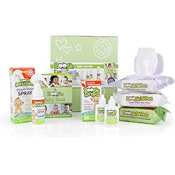 Baby Gift Set by Boogie Wipes, Baby Wipes by Boogie Wipes 90 Count, Diaper Rash Cream Spray by Boogie Bottoms 1 Pack, Baby Nasal Saline Drops by Boogie Drops 2 Pack