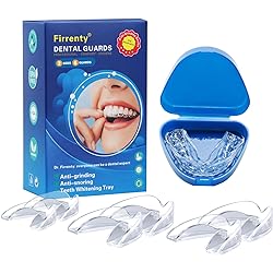 Firrenty Mouth Guard for Moldable Mouth Guard for Clenching Teeth at Night Professional Mouth Guard Bpa-Free Night Guards for Teeth Grinding 2 Sizes Pack of 6 Upgraded Mouth Guard for Grinding Teeth