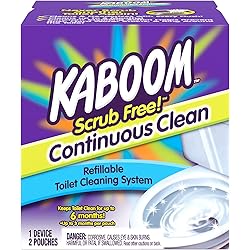 Kaboom Scrub Free! Toilet Bowl Cleaner System with 2 Refills