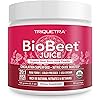 BioBeet® Max Strength Beet Root Juice Powder – 20:1 Concentrate, Each Serving Derived from 60,000 mg Organic Beetroot - Cold-Pressed, USA Grown – Nitric Oxide, Circulation Support – 50 Servings
