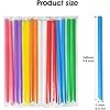 RENYIH 300 Pcs Multi Colors Jumbo Smoothie Straws Boba Straws,Plastic Milkshake Straws Disposable Wide-mouthed Large Individually Wrapped Straws0.43" Wide X 9.45" Long