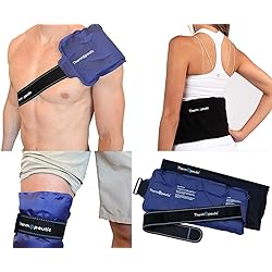 Thermopeutic Reusable Ice Pack for Injuries Unisex 15” X 7” - Extra Long Lasting Gel Cold Pack Ice Wrap for Pain Relief and Surgery - Shoulder, Lower Back, Knee, Arm, Foot, Hip and More