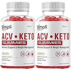 2 Pack Simpli ACV Keto Gummies, Simpli Health ACVKeto Gummies Advanced Ketogenic Formula 120 Gummies