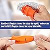 40 Pcs Finger Cots Cut Resistant Protector Anti-Cut Fingertips Finger Sleeve Reusable Finger Covers Thumb Finger Protection Cots for Kitchen Work Sculpture Supplies