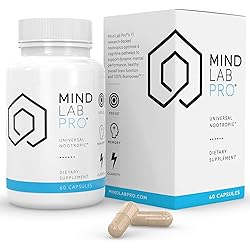 Mind Lab Pro® Universal Nootropic™ Brain Booster Supplement for Focus, Memory, Clarity, Energy - 60 Capsules - Plant-Based, Naturally Sourced Memory Vitamins for Better Brain Health