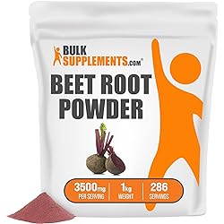BulkSupplements.com Beet Root Powder - Beets Powder - Natural Pre Workout - Vegan Preworkout - Beet Juice Powder - Red Beet Powder - Beets Supplements 1 Kilogram - 2.2 lbs