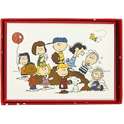 Graphique Peanuts Gang Boxed Notecards, 16 Peanuts Friends CardsEmbellished With Glitter, with Matching Envelopes and Storage Box, 3.25" x 4.75&#34