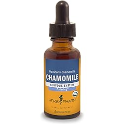 Herb Pharm Certified Organic Chamomile Liquid Extract for Calming Nervous System Support - 1 Ounce DCHAM01
