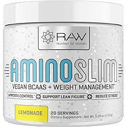 Amino Slim - Slimming BCAA Weight Loss Drink for Women, Vegan Amino Acids & L-Glutamine Powder for Post Workout Recovery & Fat Burning | Daily Appetite Suppressant, Metabolism Booster & Stress Relief
