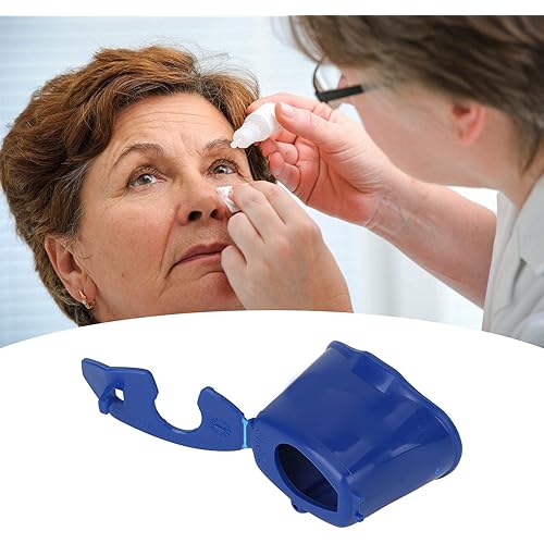 Eye Drop Applicator, Eye Drop Dispenser Aid, Portable Eyedrop Guide Aids Bottle Holder Tool for Elderly Children and Blind People Suitable for Almost Any Eye Drop Bottle