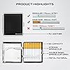 roygra Cigarette Case for Regular and King Size, Can't Fit 100's Size, PU Leather 20 Capacity - 3 Pack 2 Black Brown, 85mm King Size