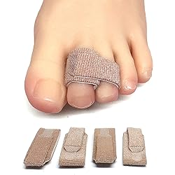 ZenToes Broken Toe Wraps, Cushioned Bandages Hammer Toe Separator Splints, 1 Pack, 4 Count