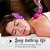 LuLu 8 Powerful Handheld Electric Back Massager for Women - Strong Personal Magic Massage for Sports Recovery, Muscle Aches, Body Pain - 7 Patterns & 3 Speeds - Pink