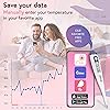 Digital Basal Thermometer, 1100th Degree High Precision, Quick 60-Sec Reading, Memory Recall, Accurate BBT Thermometer for Natural Ovulation Tracking by iProven