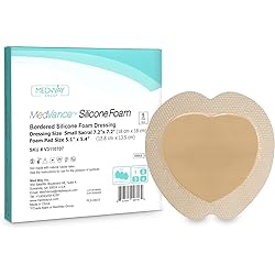 MedVance TM Silicone - Bordered Silicone Adhesive Foam Dressing Sacral Size 7"x 7" Box of 5 dressings