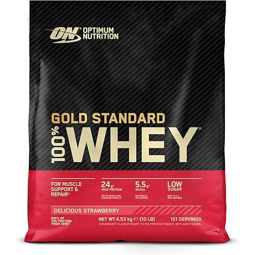 Optimum Nutrition Gold Standard 100% Whey Delicious Strawberry - 10 lbs