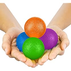 Vive Squeeze Balls for Hand Therapy, Exercise, Arthritis - Grip Strengthener Occupational Equipment for Finger, Wrist, Carpal Tunnel, Pain Relief, Stress - Resistance Strength Squeezing Egg Trainer