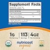 Nutricost Organic Lion's Mane Mushroom Powder 4oz - Certified USDA Organic