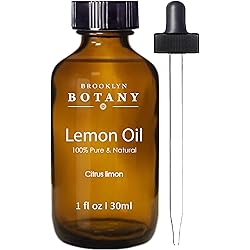 Brooklyn Botany Lemon Essential Oil – 100% Pure and Natural – Therapeutic Grade Essential Oil with Dropper - Lemon Oil for Aromatherapy and Diffuser - 1 Fl. OZ