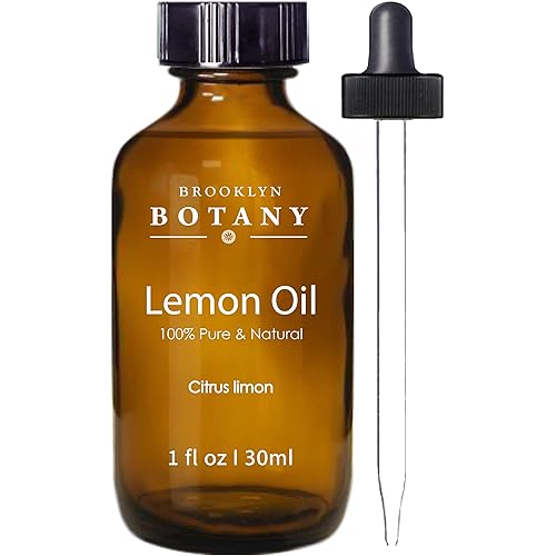 Brooklyn Botany Lemon Essential Oil – 100% Pure and Natural – Therapeutic Grade Essential Oil with Dropper - Lemon Oil for Aromatherapy and Diffuser - 1 Fl. OZ
