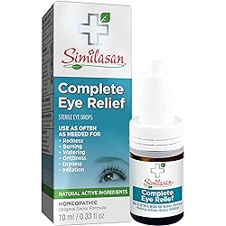 Similasan Complete Eye Relief Eye Drops 0.33 Ounce Bottle, for Temporary Relief from Red Eyes, Dry Eyes, Burning Eyes, Watery Eyes